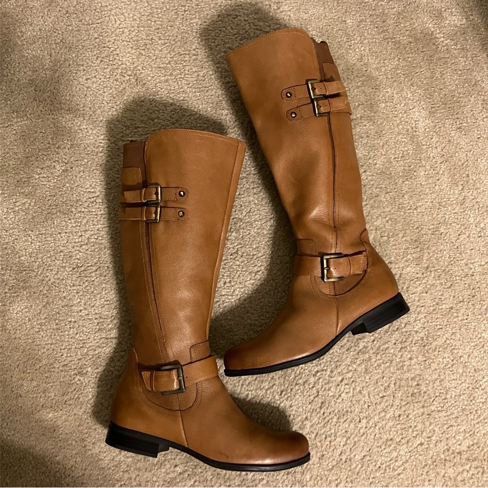 Naturalizer Jessie Knee High Leather Boots - size 9